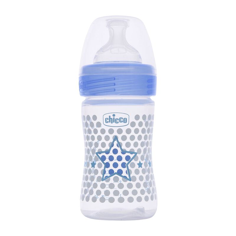 Well-Being Feeding Bottle (150ml, Slow) (Blue) image number 0